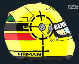 Helmet of Ralph Firman by Muneta & Cerracín
