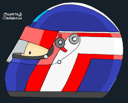 Helmet of Ukyo Katayama by Muneta & Cerracín