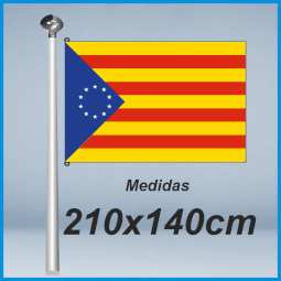 Banderas Estelada Países Catalanes Independentistas 210x140cm don bandera