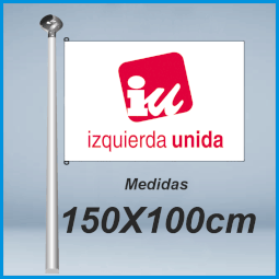 Banderas Izquierda Unida 150x100cm don bandera