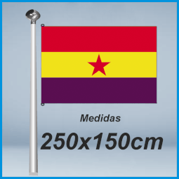 Banderas Republicana estrella roja 250x150cm don bandera