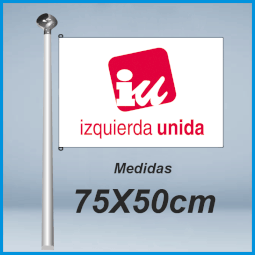 Banderas Izquierda Unida 75x50cm don bandera