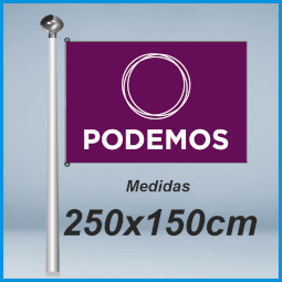 Banderas podemos 250x150cm don bandera