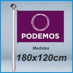 Banderas podemos 180x120cm don bandera