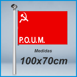 Banderas Partido Obrero de Unificación Marxista – POUM- 100x70cm don bandera