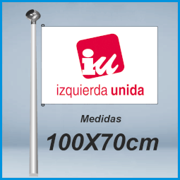 Banderas Izquierda Unida 100x70cm don bandera