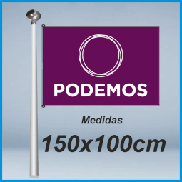 Banderas podemos 150x100cm don bandera