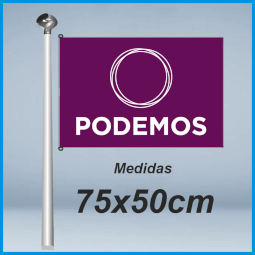 Banderas podemos 75x50cm don bandera