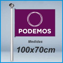 Banderas podemos 100x70cm don bandera