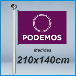 Banderas podemos 210x140cm don bandera