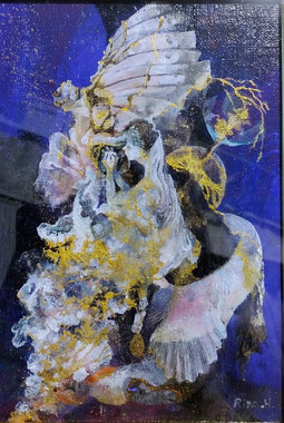 卵の望み/ 長谷川 理奈/アクリル画/ＳＭ号(227 × 158mm)/￥59,400(税込み)