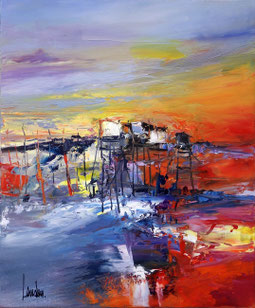 "Red Celcius" - 46x38