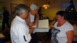vlnr. Werner Hubert, Hannelore Dörr, Gunhilde Gelbke