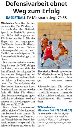 Bericht im Miesbacher Merkur am 8. April 2025 - Zum Vergrößern klicken