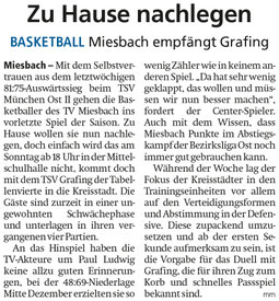 Artikel im Miesbacher Merkur am 29. März 2025 - Zum Vergrößern klicken