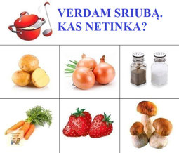 Gaminam. Kuris produktas netinka?