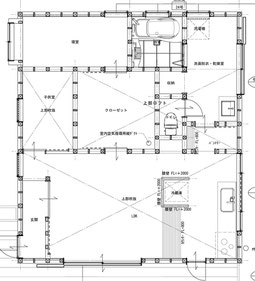 3人住まいを想定した平屋。かなりコンパクトな間取り。　4×4.5＝18坪