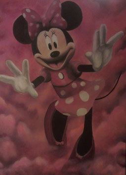 Mini Muus / Acryl uf Lienwand