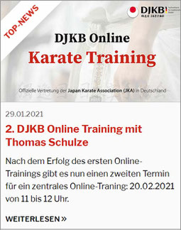 Karate Erlach, Thomas Schulze-Sensei, DJKB Online Karate-Training