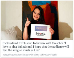 Freschta, Freschta Akbarzada, ESC, Eurovision Song Contest, Interview