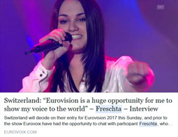 Freschta, Freschta Akbarzada, ESC, Eurovision Song Contest, Interview