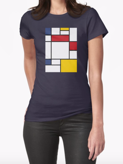 mondrian tshirt, art tshirt