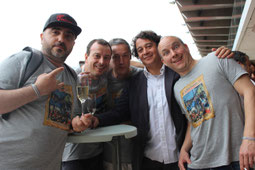 Benoit, Benoist, Yves, Christian et Thomas, lors des 20 ans des VB en 2016.