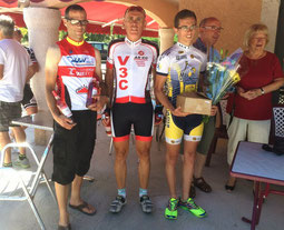 Podium des 3ème catégorie: "Bibi" troisième.