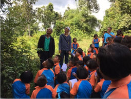 Class on environment utilizing the local forest
