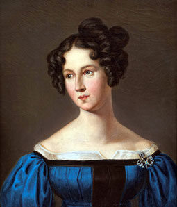 Marianne von Preußen mit Louisenorden. Porträt von F. W. Schadow. 1819.