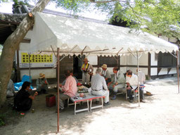 畝傍山口神社　でんそそ祭り　準備