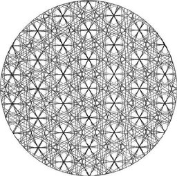 Fleur de vie en 3-D - Cliquer pour agrandir