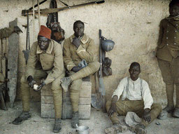 soldats coloniaux (tirailleurs sénégalais) dans le Nord de la France