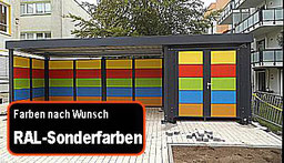 Carport RAL-Farbe nach Wunsch