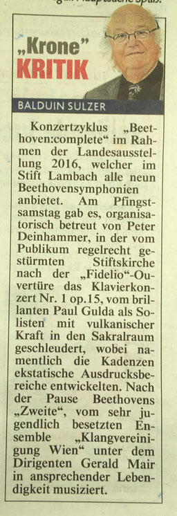 Kronenzeitung, 17. Mai 2016