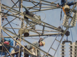 送電線工事画像
