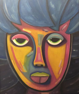 Woman In Color 50 x 60 Acryl SOLD / VERKAUFT
