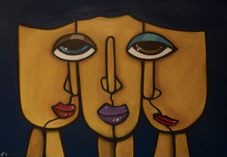 THREE IN ONE 70 x 50 Acryl   Art Gallery 24