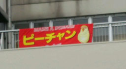 競馬,ピーチャン,横断幕