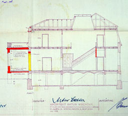 Villa Moltkestraße 10, Plauen, Bauzeichnung Umbau, 1939