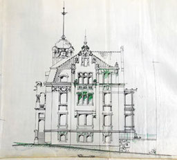 Villa Straßberger Straße 60, Plauen, Bauzeichnung, 1901