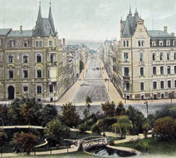 Villa Moltkestraße 11, Plauen, Parkanlage, 1903