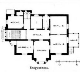 Villa Hohe Straße 11, Plauen, Grundriss, 1905