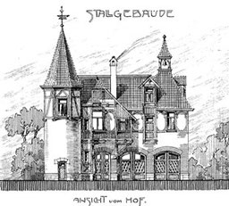 Villa Pausaer Straße 131, Plauen, Bauzeichnung Stallgebäude, 1903