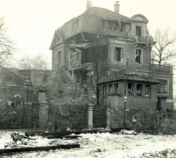 Villa Hohe Straße 4, Plauen, nach Bombardierung 1945