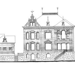 Villa Weststraße 15, Plauen, Bauzeichnung, 1885