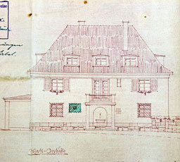 Villa Rankestraße 4, Plauen, Bauzeichnung, 1935