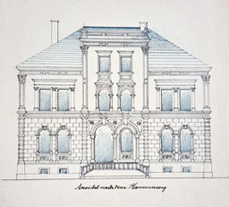 Villa Hammerstraße 145, Plauen, Bauzeichnung, 1873