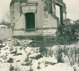 Villa Moltkestraße 11, Plauen, nach Bombardierung, 1945