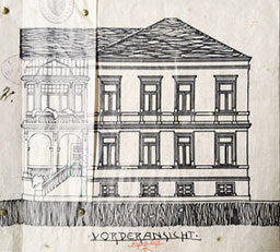 Villa Stresemannstraße 89, Plauen, Bauzeichnung, 1907